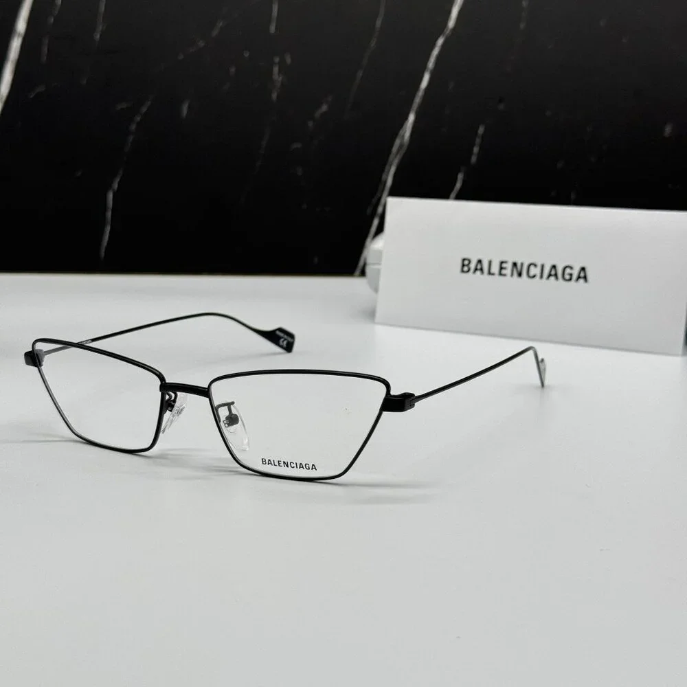 NEW BALENCIAGA BB0091O 001 CAT EYE BLACK WOMEN EYEGLASSES BALENCIAGA